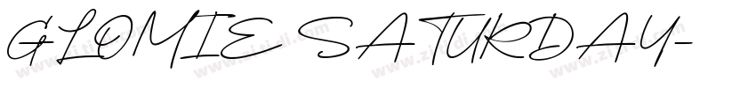 GLOMIE SATURDAY字体转换